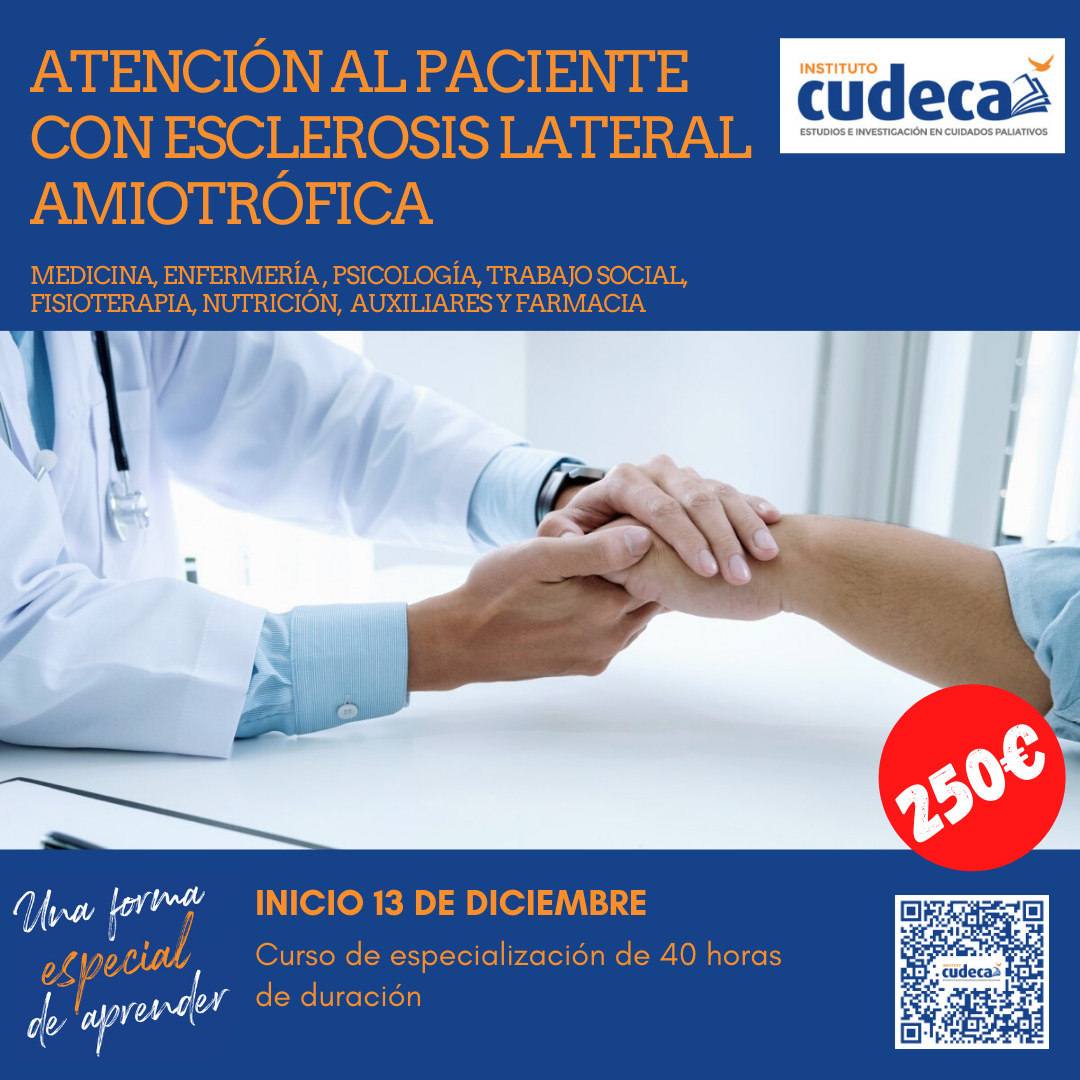 El Curso de Atención al Paciente con ELA inicia su segunda edición el 13 de diciembre